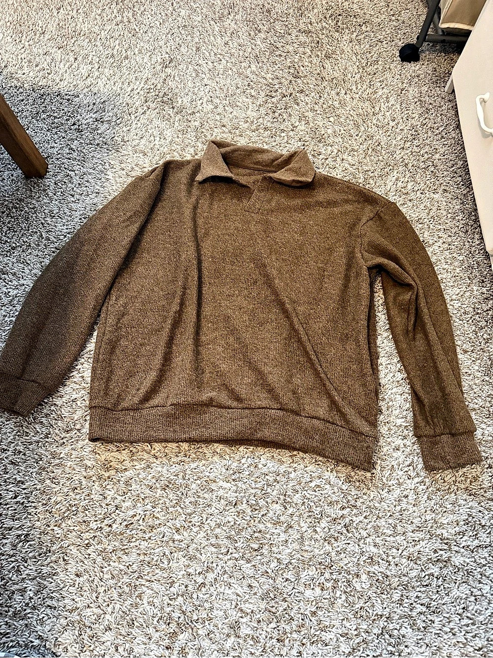 SHEIN Brown Crewneck Sweater Size XL Like New